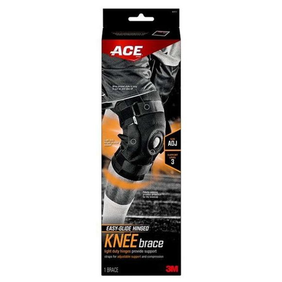 New in Box ACE Knee Brace, Stabilizer, Hinged on Sides, Neoprene Black, Sz Adult - Picture 1 of 1